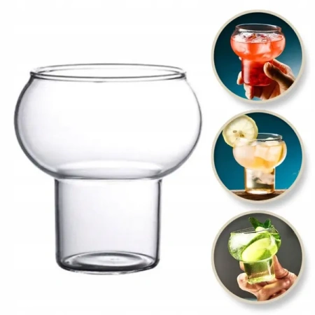 ECARLA szklanka do kawy napojów 250ml Bubble SZK132 