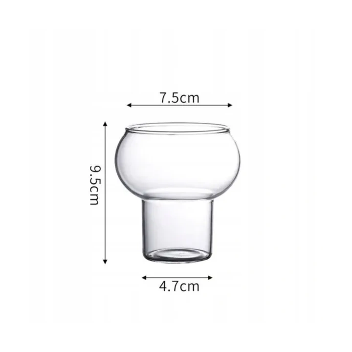 ECARLA szklanka do kawy napojów 250ml Bubble SZK132 