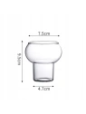 ECARLA szklanka do kawy napojów 250ml Bubble SZK132 