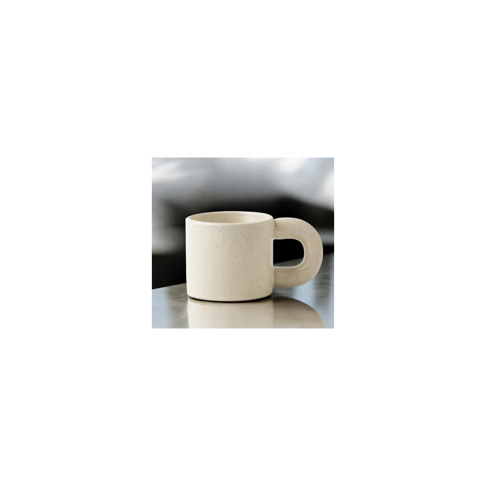 ECARLA kubek z uchem ceramiczny, nakrapiany 300ml CUP21 