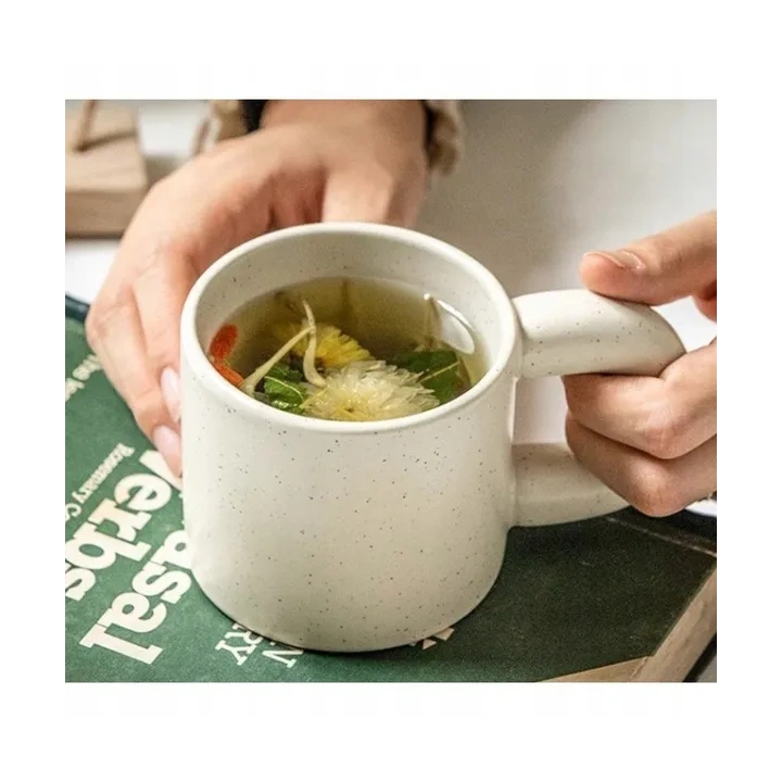 ECARLA kubek z uchem ceramiczny, nakrapiany 300ml CUP21 