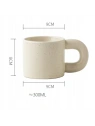 ECARLA kubek z uchem ceramiczny, nakrapiany 300ml CUP21 