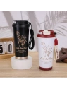 ECARLA kubek termiczny uchwytem i ustnikiem 550ml Kremowy BD28WZ4 