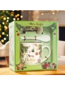 ECARLA kubek świąteczny ze spodkiem i łyżeczką w pudełku KB16WZ1 400ml