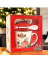 ECARLA kubek świąteczny ze spodkiem i łyżeczką w pudełku KB17WZ3 400ml