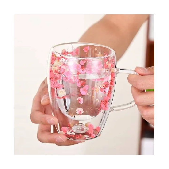 ECARLA szklanka termiczna z podwójnym dnem i gipsówką w środku SZK78 300ml