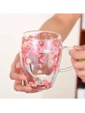 ECARLA szklanka termiczna z podwójnym dnem i gipsówką w środku SZK78 300ml