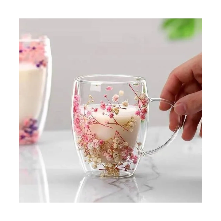 ECARLA szklanka termiczna z podwójnym dnem i gipsówką w środku SZK78 300ml