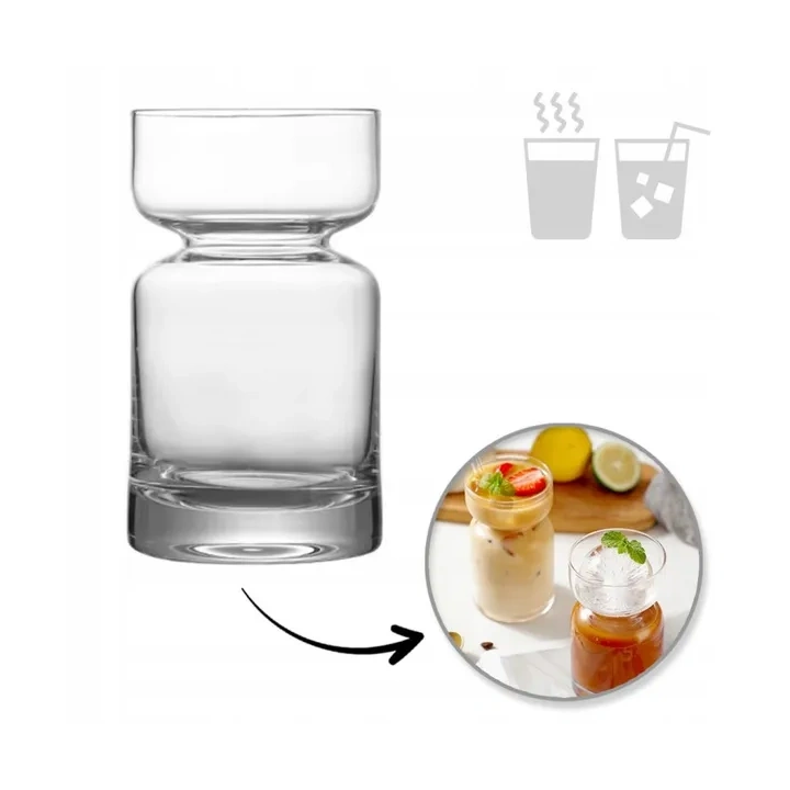 ECARLA szklanka Flow Glass 350ml KLEPSYDRA SZK191