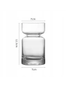 ECARLA szklanka Flow Glass 350ml KLEPSYDRA SZK191