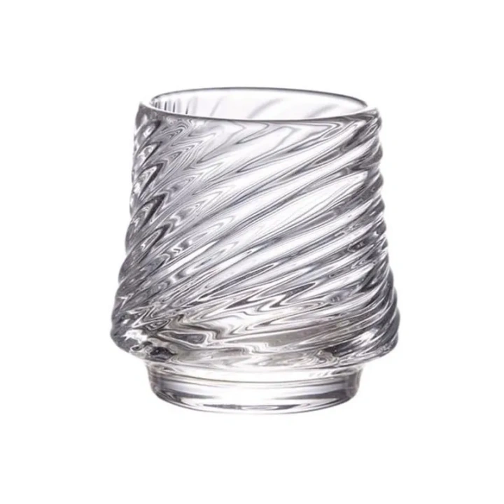 ECARLA szklanka ryflowana do kawy, drinków, whiskey 150ml 7,5x 8cm SZK200