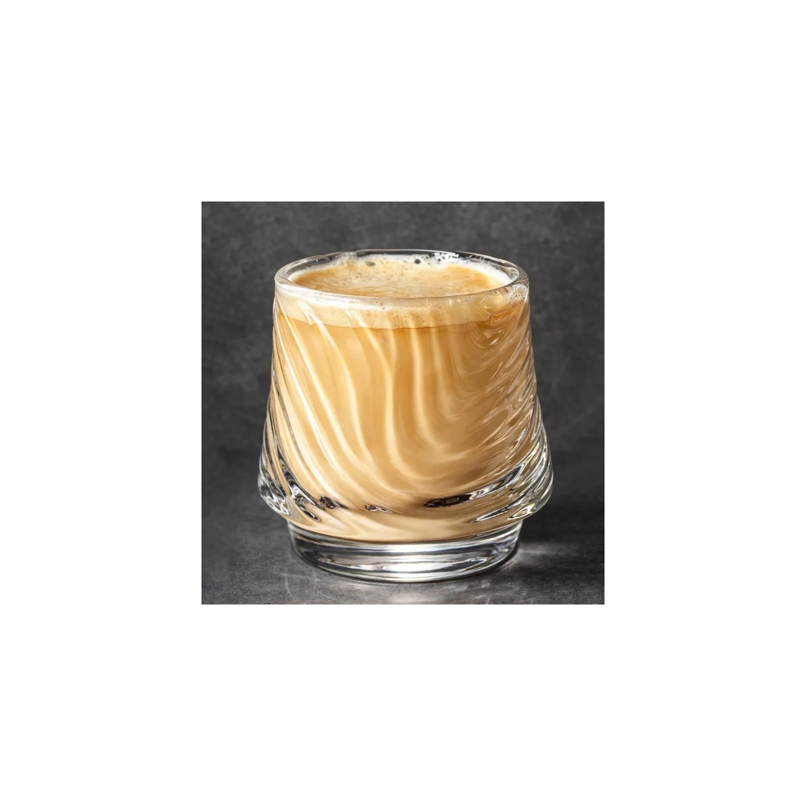 ECARLA szklanka ryflowana do kawy, drinków, whiskey 150ml 7,5x 8cm SZK200