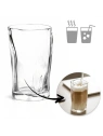 ECARLA szklanka falowana do kawy latte, long drinków 275ml SZK199