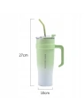 ECARLA kubek termiczny z uchwytem i rurką 1200ml Turkusowy BD23TUR