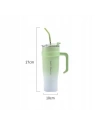 ECARLA kubek termiczny z uchwytem i rurką 1200ml Miętowy BD23ZIE
