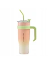 ECARLA kubek termiczny z uchwytem i rurką 1200ml Brzoskwiniowy BD23R