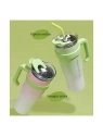 ECARLA kubek termiczny z uchwytem i rurką 1200ml Brzoskwiniowy BD23R