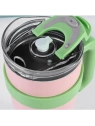 ECARLA kubek termiczny z uchwytem i rurką 1200ml Brzoskwiniowy BD23R
