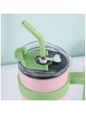 ECARLA kubek termiczny z uchwytem i rurką 1200ml Brzoskwiniowy BD23R