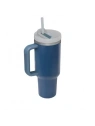 ECARLA kubek termiczny z uchwytem i rurką 1000ml Granat CUP05