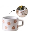 ECARLA kubek z uchem ceramiczny, kwiatowy 250ml KB30