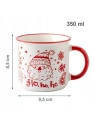ECARLA kubek świąteczny z uchem MIKOŁAJ 350ml KB12