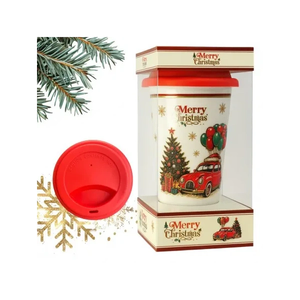 ECARLA kubek świąteczny 400ml + zaparzacz, zestaw w pudełku KB31WZ4