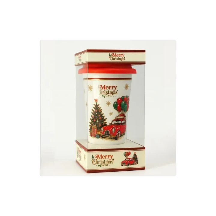 ECARLA kubek świąteczny 400ml + zaparzacz, zestaw w pudełku KB31WZ4
