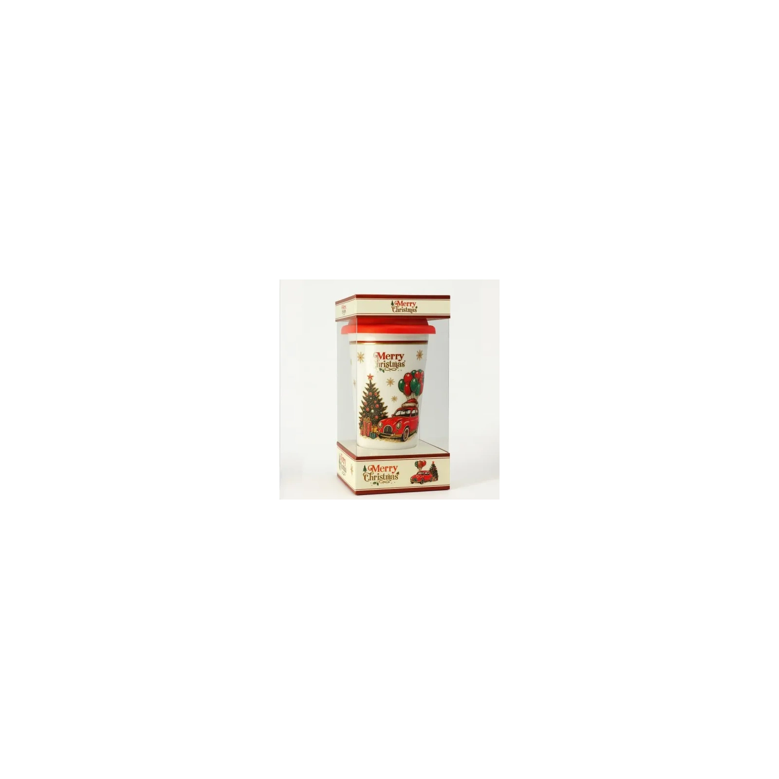 ECARLA kubek świąteczny 400ml + zaparzacz, zestaw w pudełku KB31WZ4