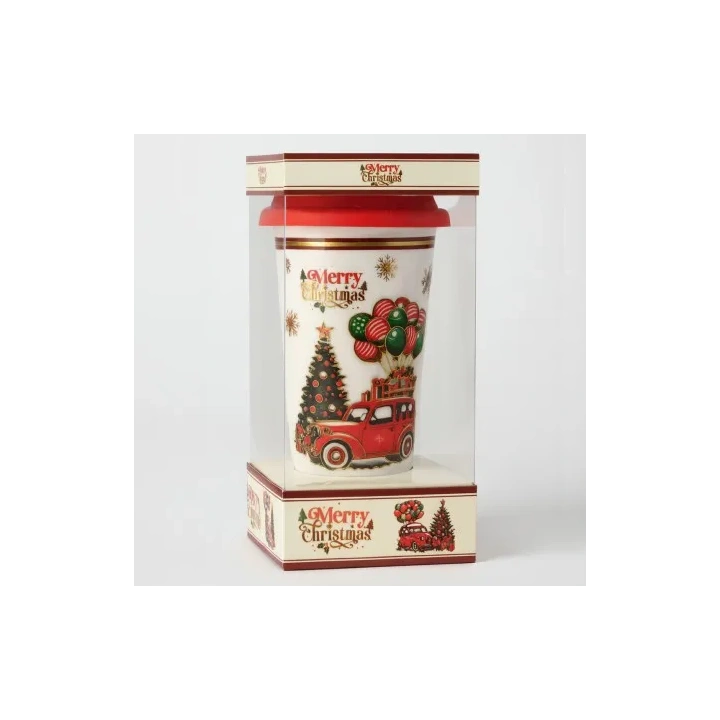 ECARLA kubek świąteczny 400ml + zaparzacz, zestaw w pudełku KB31WZ1