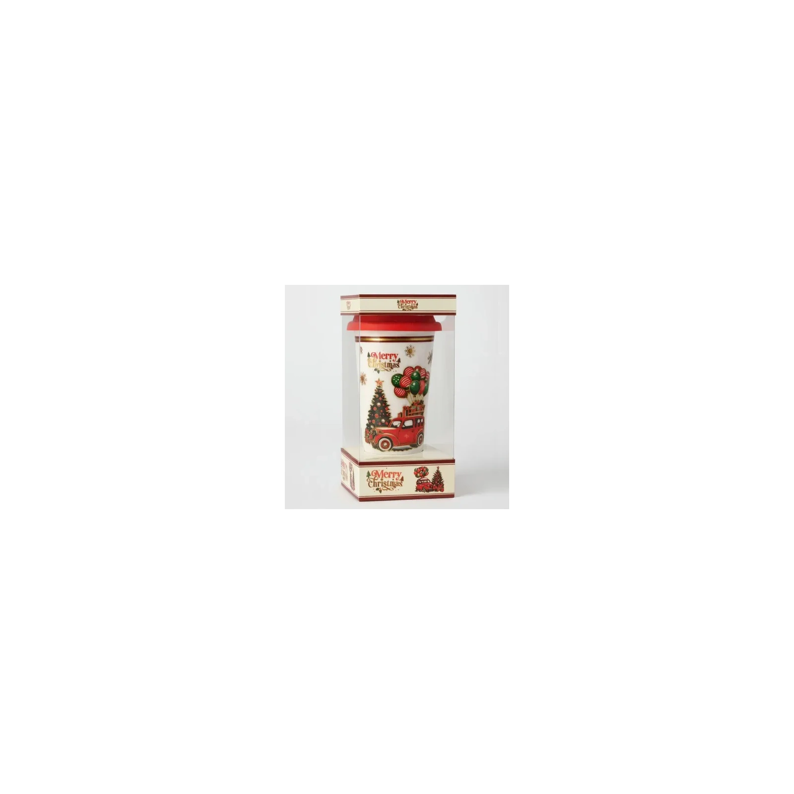 ECARLA kubek świąteczny 400ml + zaparzacz, zestaw w pudełku KB31WZ1
