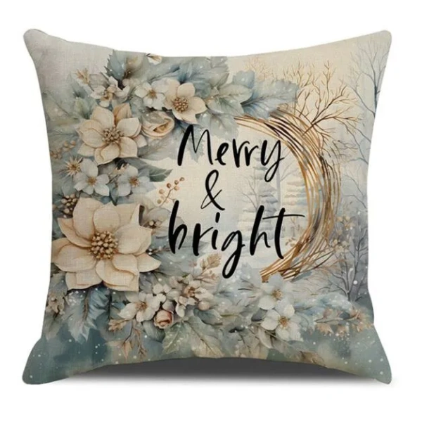 ECARLA Zima świąteczna poszewka na poduszkę 45x45cm Merry & Bright POD203 