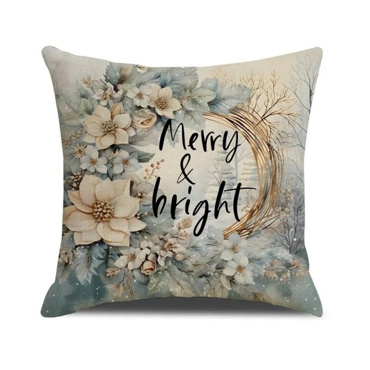 ECARLA Zima świąteczna poszewka na poduszkę 45x45cm Merry & Bright POD203 