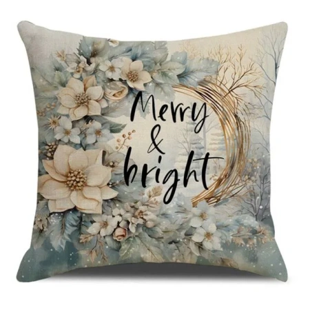 ECARLA Zima świąteczna poszewka na poduszkę 45x45cm Merry & Bright POD203 