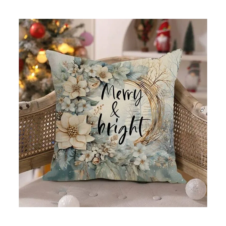 ECARLA Zima świąteczna poszewka na poduszkę 45x45cm Merry & Bright POD203 