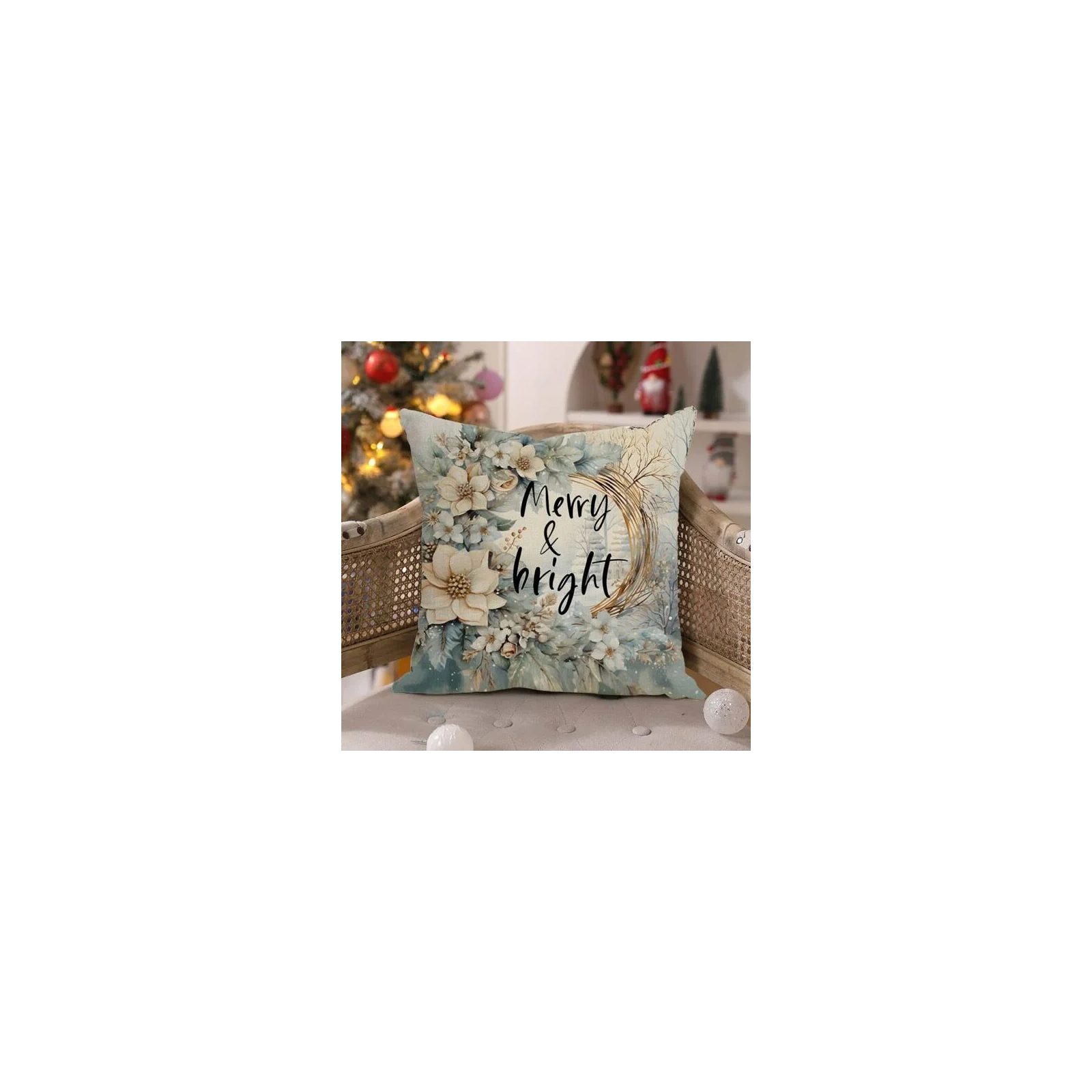 ECARLA Zima świąteczna poszewka na poduszkę 45x45cm Merry & Bright POD203 