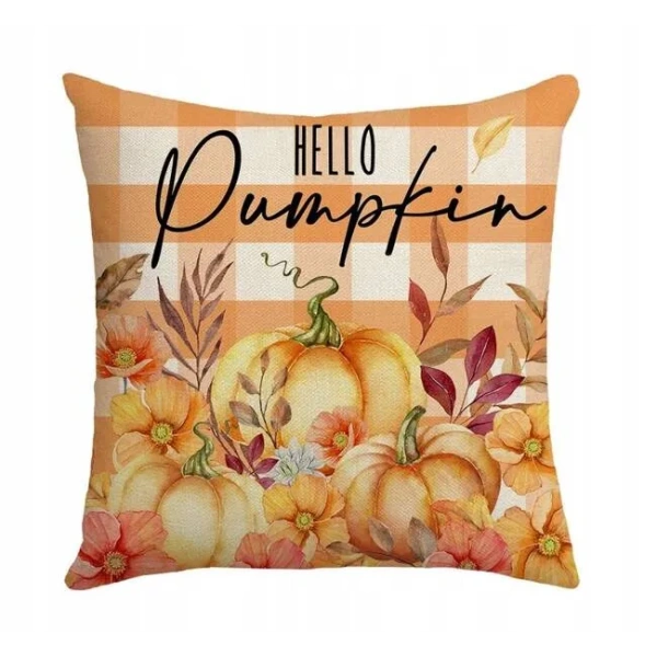 ECARLA Jesień poszewka na poduszkę 45x45cm Hello Pumpkin POD196