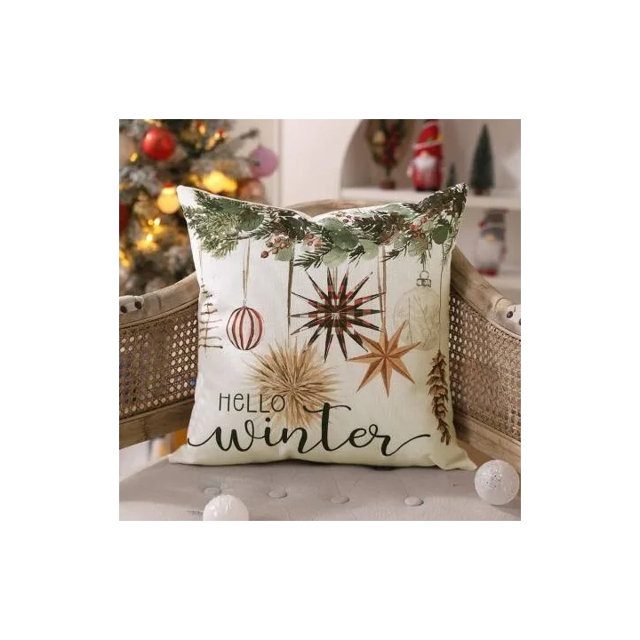 ECARLA Zima świąteczna poszewka na poduszkę 45x45cm Hello Winter POD183