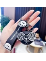 ECARLA brelok do kluczy KOT w okularach Czarny BRL331CZ 