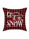 ECARLA Zima świąteczna poszewka na poduszkę 45x45cm Let it Snow POD122 