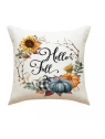 ECARLA Jesień poszewka na poduszkę 45x45cm Boho Słonecznik Dynie POD107