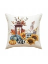 ECARLA Jesień poszewka na poduszkę 45x45cm Boho Lampion Dynie POD108 