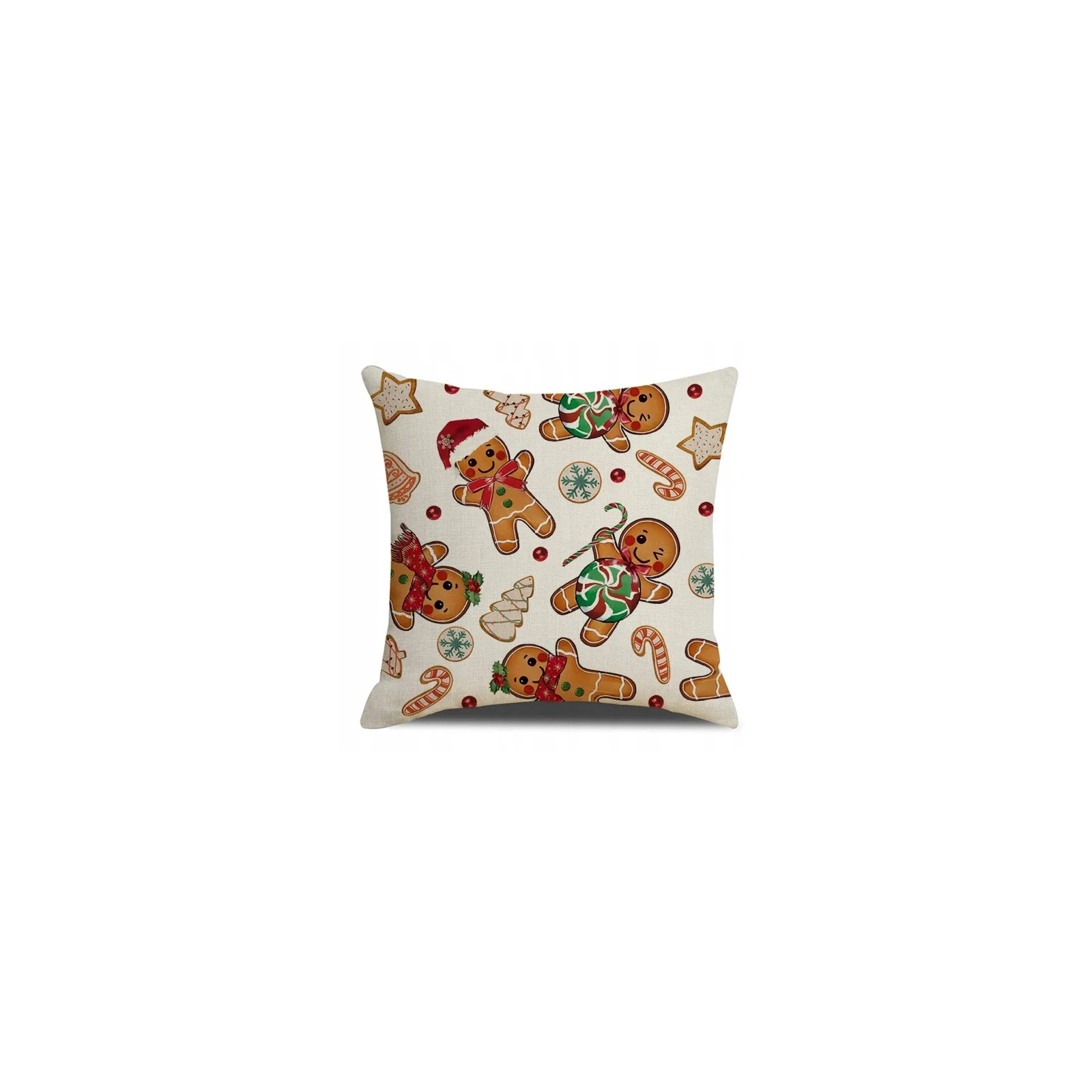 ECARLA Zima Świąteczna poszewka na poduszkę Boho 45x45 PIERNICZKI POD247