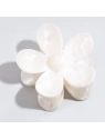 ECARLA spinka-klamra do włosów Kwiatek marmurek Biała SP379B