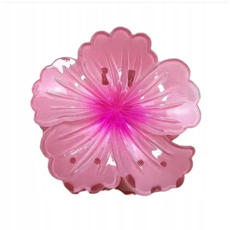 ECARLA spinka-klamra do włosów Hibiskus Ombre Róż SP384
