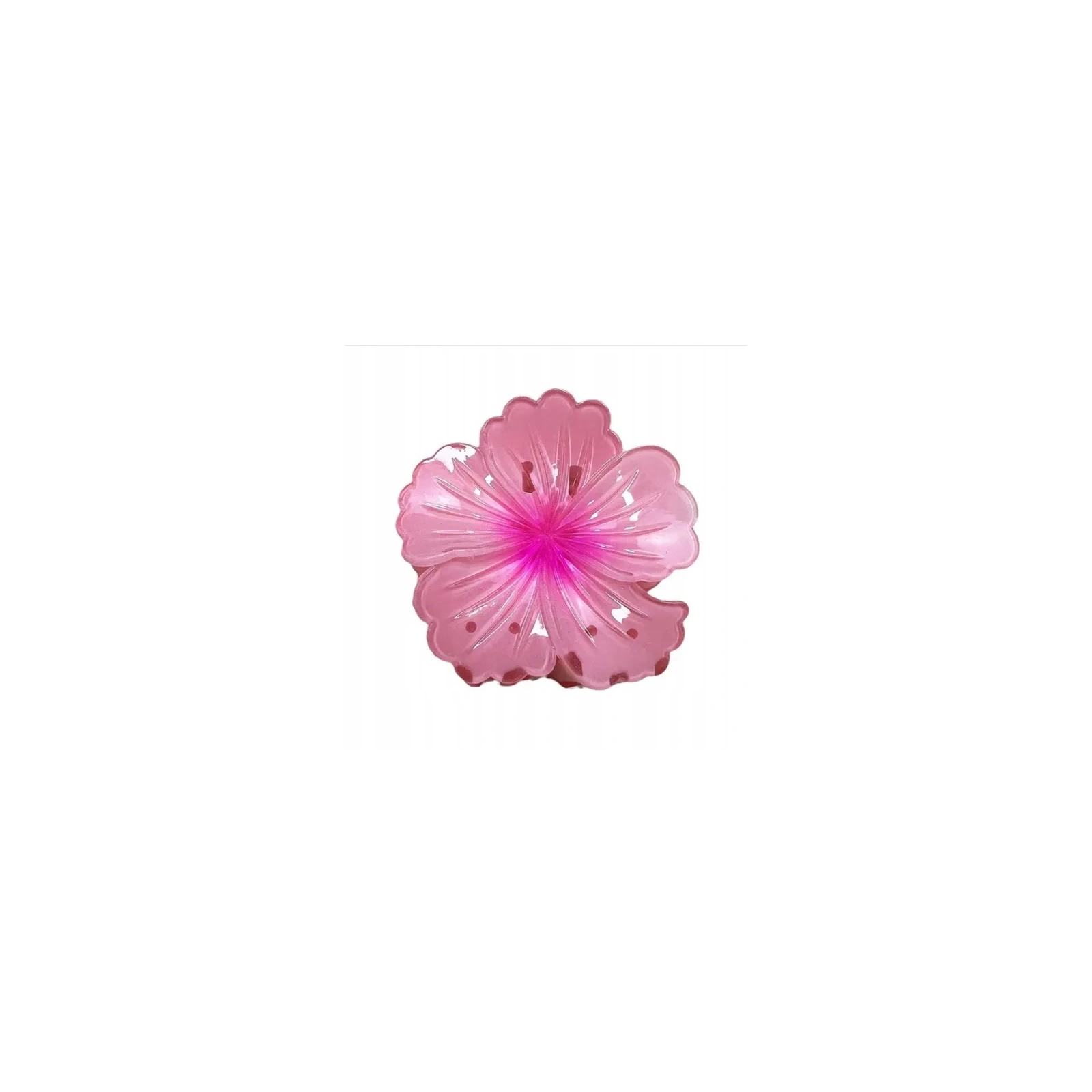 ECARLA spinka-klamra do włosów Hibiskus Ombre Róż SP384