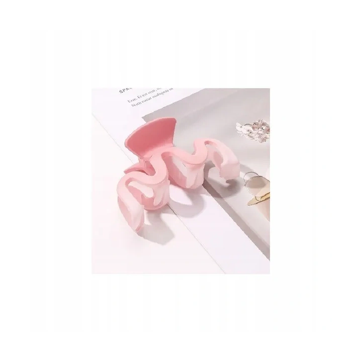 ECARLA spinka-klamra do włosów XL 9cm Ombre Róż SP219 