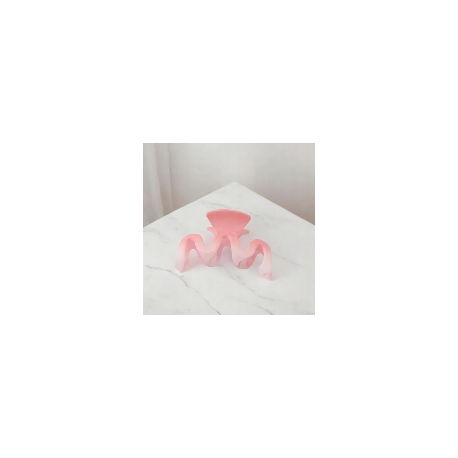 ECARLA spinka-klamra do włosów XL 9cm Ombre Róż SP219 
