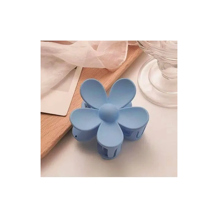 ECARLA spinka-klamra do włosów Kwiat pastel Ciemna Niebieska SP152CN 