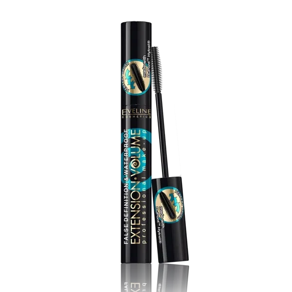 EVELINE Extension Volume Professional 4D mascara Black wodoodporny 10ml